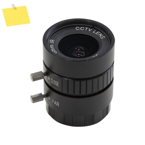 Raspberry Pi HQ 카메라용 Arducam 렌즈, 광각 CS 마운트 수동 초점 및 조정 가능한 조리개가 있는 6mm 거리 제품 이미지