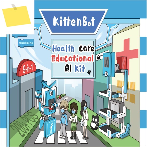 KittenBot 건강 관리 교육용 9-in-1 AI 키트 제품 이미지