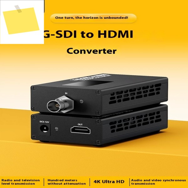 전문가용 12G-SDI-HDMI 4K60 변환기 방송 등급 BNC 인터페이스 비디오 어댑터 제품 이미지
