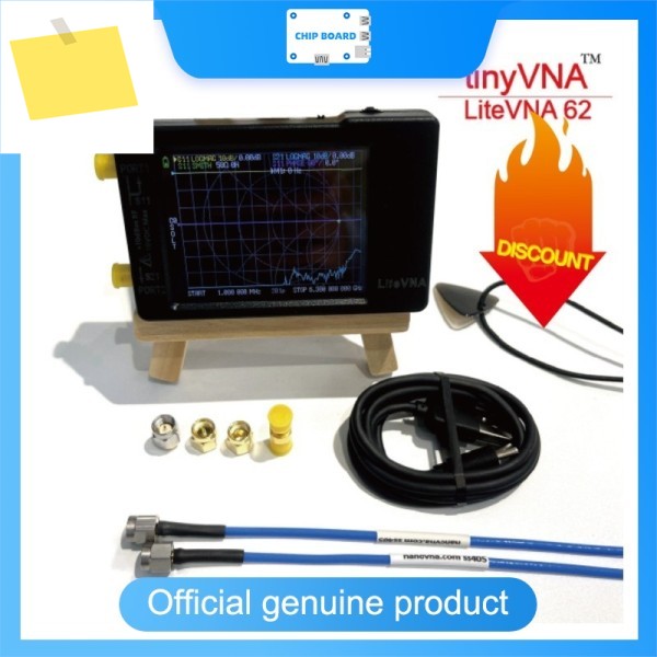 휴겐 50kHz ~ 6.3GHz tinyVNA - 62 2.8인치 디스플레이 벡터 네트워크 분석기 HF 안테나 제품 이미지