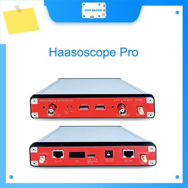 하스오스코프 프로: 2GHz USB - 12비트, 3.2GSs 실시간 샘플링 제품 이미지