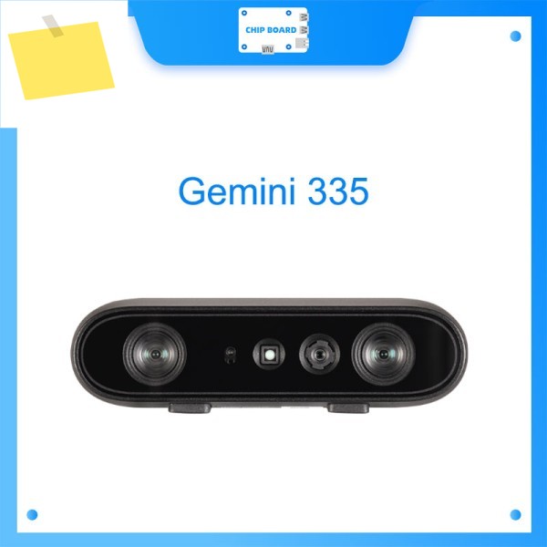 Orbbec Gemini 335 3D 카메라 MX6800 칩 50mm 기본 라인 IP5X 등급 어두운 곳에서 작동 90 FOV 1.5% 깊이 오류 제품 이미지