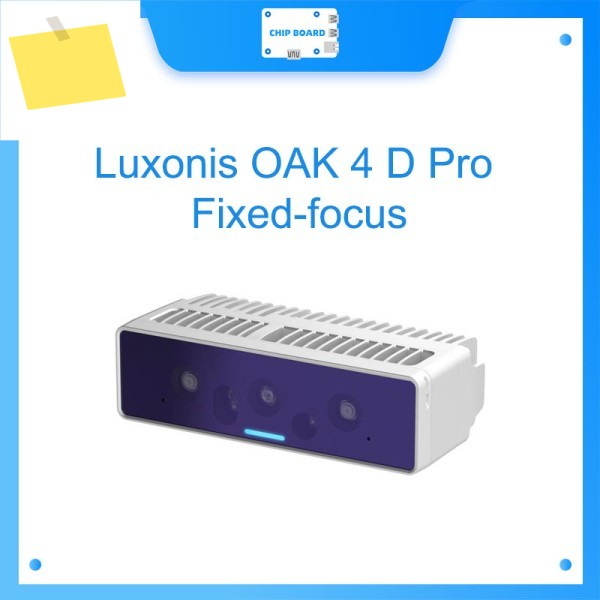 럭소니스 OAK 4 D Pro: 48MP 스테레오 AI 카메라, TOPS, 8GB RAM, IP67, 액티브 딥스 센싱 제품 이미지