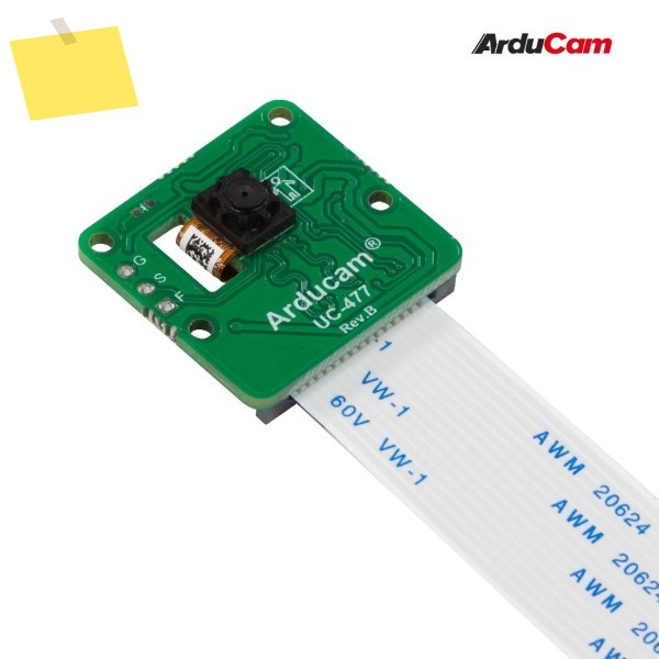 Raspberry Pi용 Arducam 글로벌 셔터 카메라 모듈, 0.31MP 흑백 OV7251, 3μm 픽셀 크기, 기본 MIPI CSI-2에 연결 제품 이미지