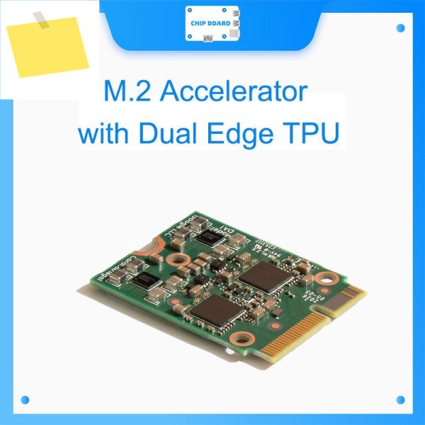 Coral Dual Edge TPU M.2 가속기 - 기존 및 새 시스템용 E-키 제품 이미지