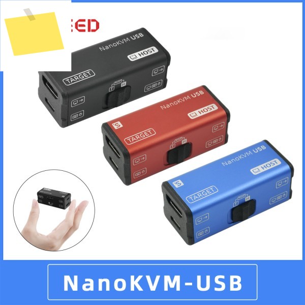 Sipeed NanoKVM-USB USB3.0 KVM sobre IP Tarjeta de captura HDMI Teclado 가상 Ratón 제어 웹 루프 아웃 스위치 제품 이미지