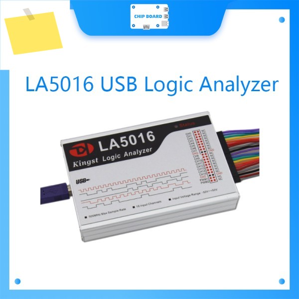 Kingst LA5016 USB 로직 분석기, MCU FPGA 디버그 도구, 영어 소프트웨어, 최대 샘플링 속도 500M, 16 채널, 10B 제품 이미지