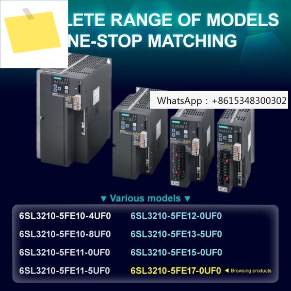V90 PN 7.0 kW 380-480 V PROFINET 3상 인버터 서보 VFD 드라이브 컨트롤러 6SL3210-5FE17-0UF0 제품 이미지