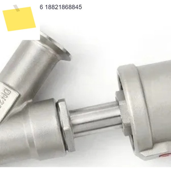 DN25 공압식 퀵 설치 앵글 시트 밸브 16바 304 스테인리스 스틸 PTFE 씰링 제품 이미지