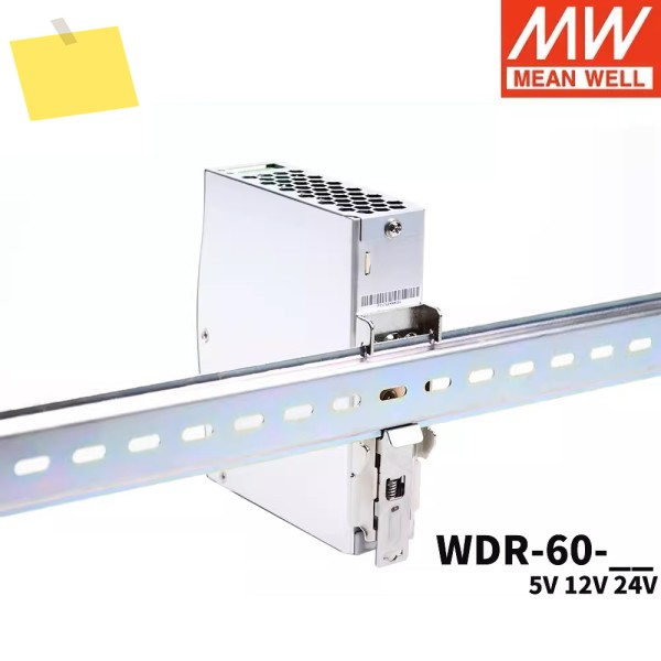 MEAN WELL WDR-60 가이드 레일 스위칭 전원 공급 장치 60W 초광대 입력 산업용 DIN 제품 이미지