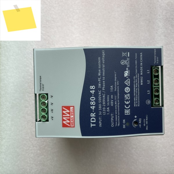 MEAN WELL TDR-480 시리즈 삼상 산업용 가이드 레일 PFC 기능 포함 제품 이미지