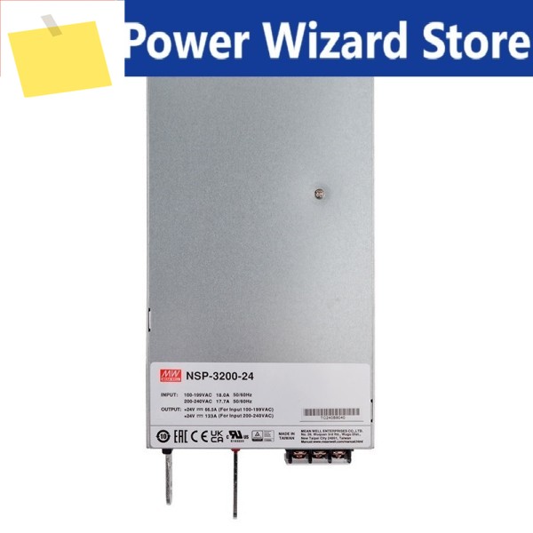 Mean Well NSP-3200 시리즈meanwell 24V48V 1600W 단일 출력 케이스 AC 가변 DCPFC 전원 공급 장치 포함 제품 이미지