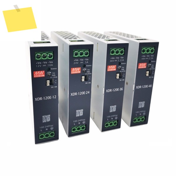 XDR-120E MEAN WELL 120W ACDC 경제적인 초슬림 산업용 DIN 레일 전원 공급 장치 제품 이미지