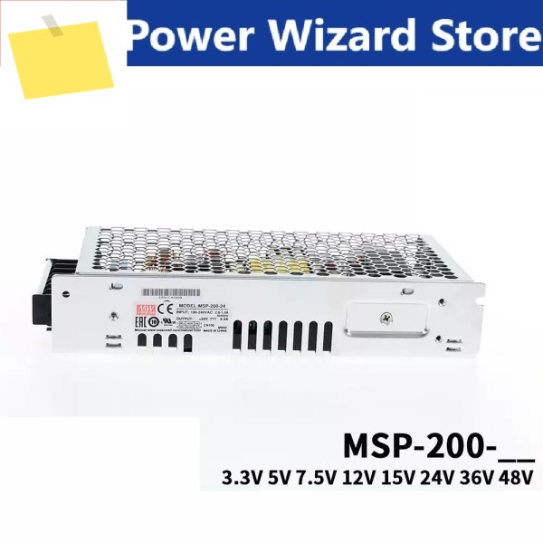 MSP-200 MEAN WELL 스위칭 전원 공급 장치, 낮은 누설 전류 3.357.51215243648V 제품 이미지