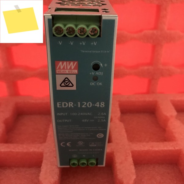 EDR-120 시리즈 MEAN WELL DC12V 24V 단일 출력 산업용 DIN 레일 제품 이미지