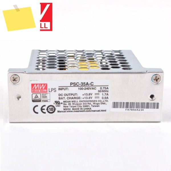 PSC-35 시리즈 MEAN WELL 스위칭 전원 공급 장치 35W 배터리 충전기 UPS 기능 PCB 보안 제품 이미지