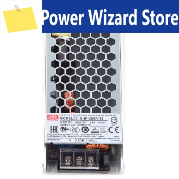 UHP-200R MEAN WELL 200W 슬림형 PFC 스위칭 전원 공급 장치 제품 이미지