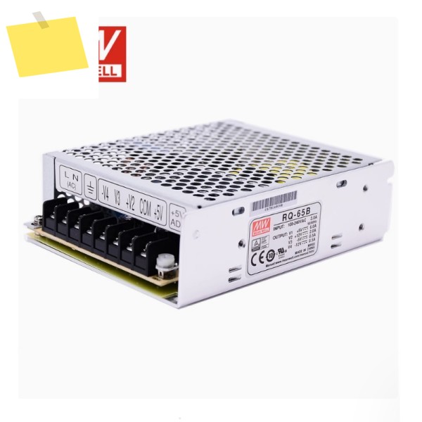 MEAN WELL RQ-65D 5V4A+12V1.5A+24V1A-12V0.5A 4방향 스위칭 전원 공급 장치 68W 4그룹 제품 이미지