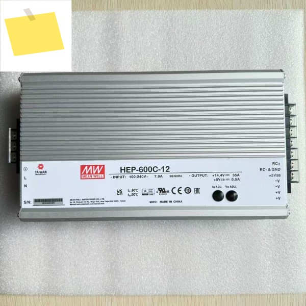 MEAN WELL HEP-600 12V 30V 단일 출력 전원 공급 장치 PFC 기능 포함, 험난한 환경용, IP65 제품 이미지