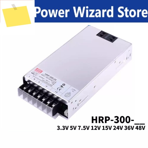 MEAN WELL HRP-300 12V 27A 단일 출력PFC 기능 스위칭 전원 공급 장치 포함 제품 이미지