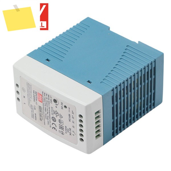 MDR-100 MEAN WELL 12V 7.5A 96W 단일 출력 레일 유형 산업용 전원 공급 장치 제품 이미지