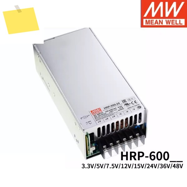 MEAN WELL HRP-600 24V 27A 단일 출력 스위칭 전원 공급 장치 PFC 기능 포함 제품 이미지