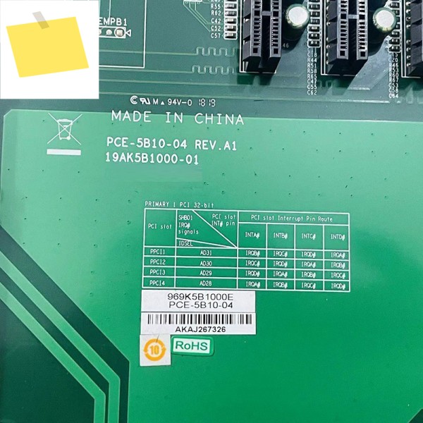 Advantech 산업용 컴퓨터 백플레인 4 PCI 1 PCE-5B10-04 Rev:A1 용 원본 제품 이미지