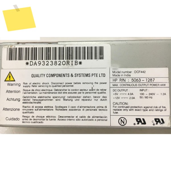 DCF442 PN:5063-1287 +5V4.0A+12V2.0A 전원 공급 장치 고품질 완전 테스트 완료 제품 이미지