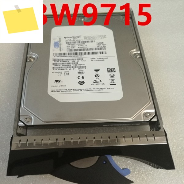 IBM 4615 하드 디스크, 서버 HDD, 43W9715, 용, 750GB, 3.5 인치, 32MB SATA-FC, 7200RPM, 새제품 제품 이미지