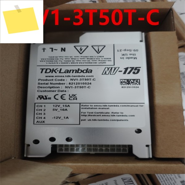 TDK-Lambda NV-175 전원 공급 장치 NV1-3T50T-C용 기존 새 PSU 제품 이미지