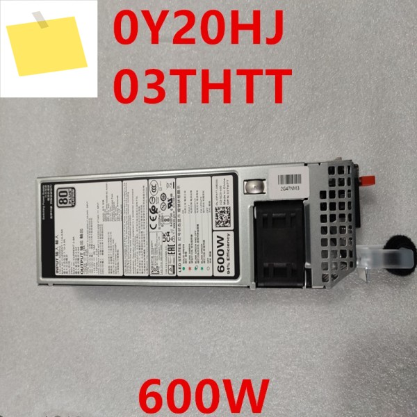 신품 전원 공급 장치 R450 600W L600E-S1 Y20HJ 3THTT 제품 이미지