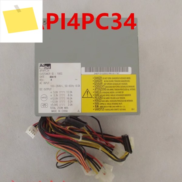 ACBEL 250W 전원 공급 장치 API4PC34용 거의 새 원본 제품 이미지