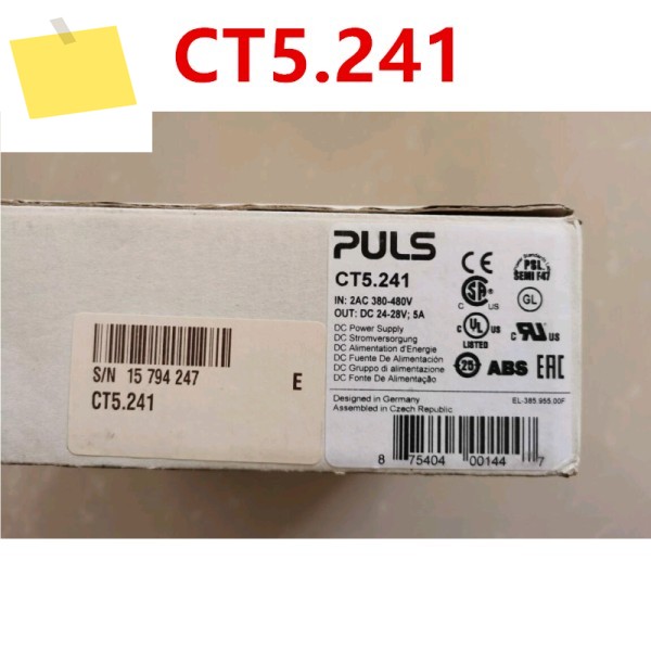 플러스 전원 공급 장치, 24V 5A CT5.241, 새제품 제품 이미지