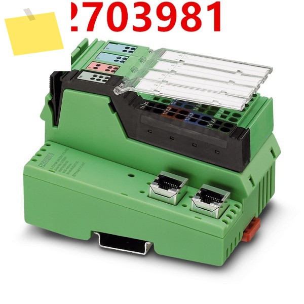 피닉스 컨택트 버스 커플러용 전원 공급 장치 모듈러, IL ETH BK DI8 DO4 2TX-PAC 2703981, 새제품 제품 이미지