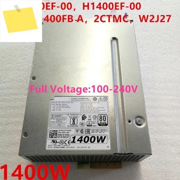 신품 PSU T7920 1400W 전원 공급 장치 D1400EF-00 A 2CTMC W2J27 제품 이미지