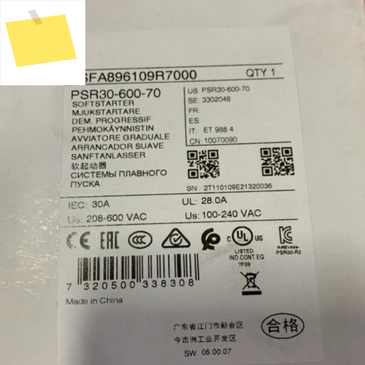 신품 PSR30-600-70 10070090 가능 제품 이미지