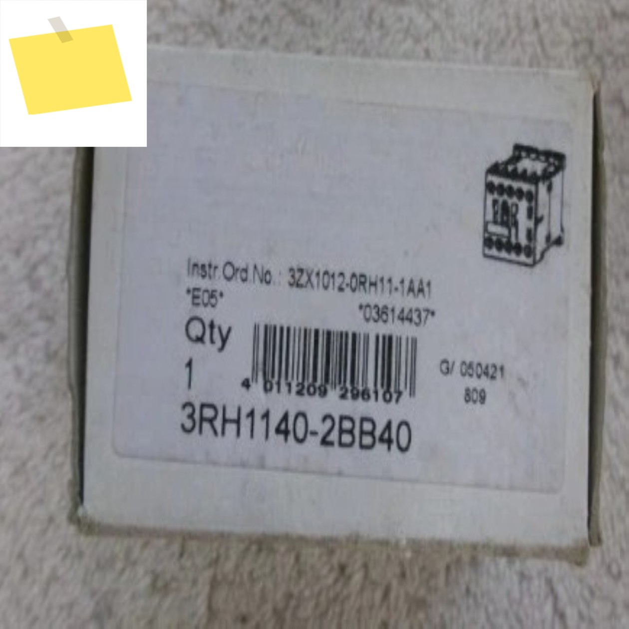 신품 1PCS 3RH1140-2BB40 24VDC 보조 접촉기 인기 신속 제품 이미지