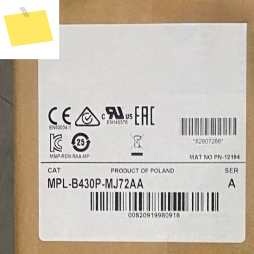 신품 MPL-B430P-MJ72AA 인버터 듀티 서보 모터 3HP 제품 이미지