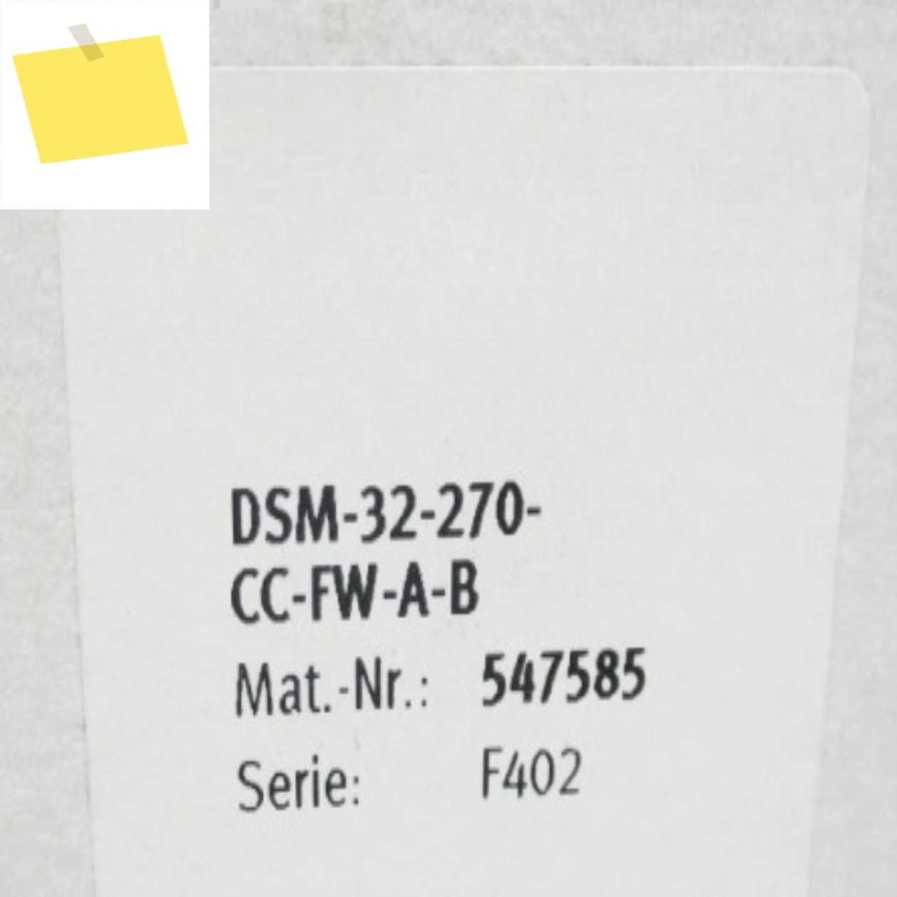 신품 DSM-32-270-CC-FW-A-B 547585 인기 상품 창고 제품 이미지