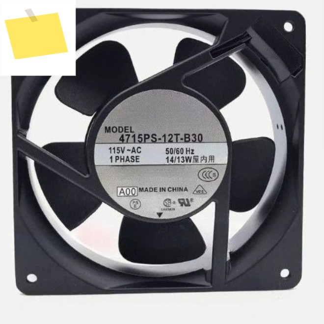 신품 4715PS-12T-B30 A00 AC115V 14W 120x120x38mm 서버 냉각 팬 제품 이미지