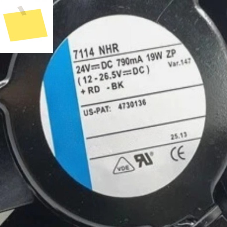 신품 7114NHR DC 24V 790mA 19W 15CM 15038 냉각 팬 제품 이미지