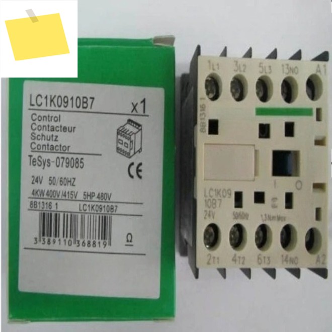 신품 LC1K0910B7 접촉기 -3P - AC-3=440 V 9 A 상시 개방형 보조 -24 코일 제품 이미지