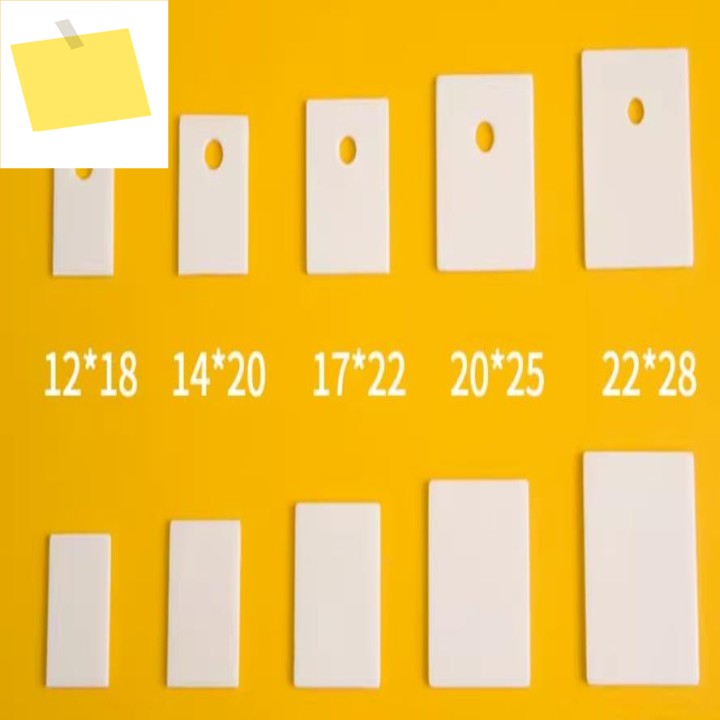 100pcs 알루미나 세라믹 시트 칩 TO-247 절연 플레이트 도자기 냉각 핀 AlO 산화물 웨이퍼 제품 이미지