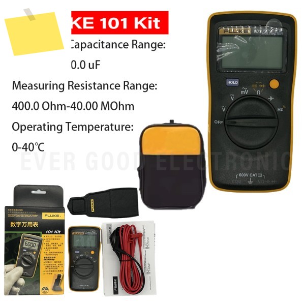 FLUKE 101 KIT 멀티미터 손바닥 크기 디지털 DMM 자석 스트랩 유가 육가 포함 제품 이미지