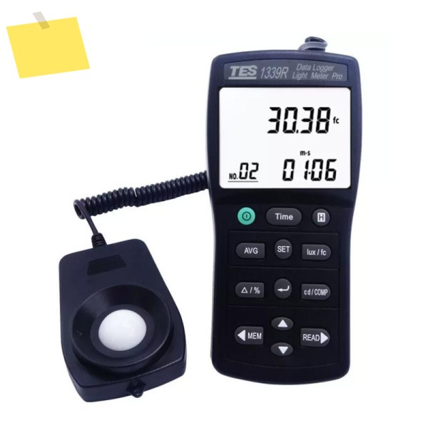 TES-1339R 데이터 로거 라이트 미터 프로 휴대용 조도계 측정 범위 0.01에서 999900Lux 홀드 기능 제품 이미지
