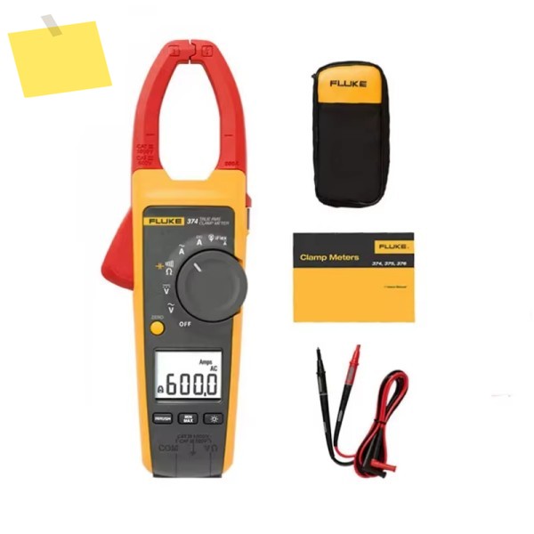 FLUKE 374 RMS ACDC 클램프 미터 600A 및 전류 측정 저항 FC 제품 이미지