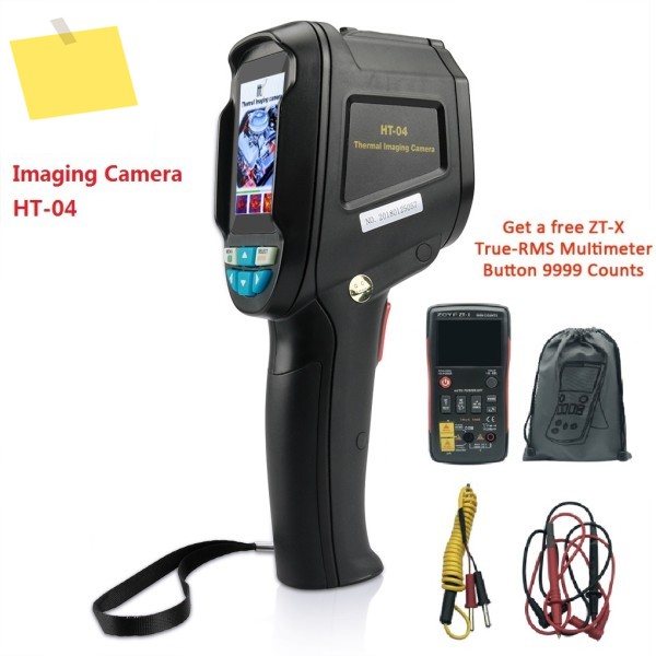 HT-04 IR 디지털 열화상 카메라 2.4인치 휴대용 적외선 온도계 220x160 해상도4G SD 카드 포함 제품 이미지