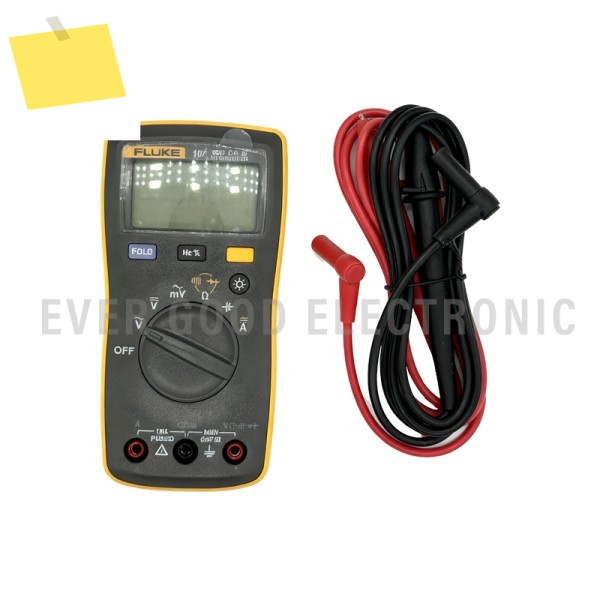 FLUKE 107 자동 범위 디지털 멀티미터 ACDC 전압 전류 테스터옴, 커패시턴스, Hz 측정 및 Fluke 스마트 포함 제품 이미지