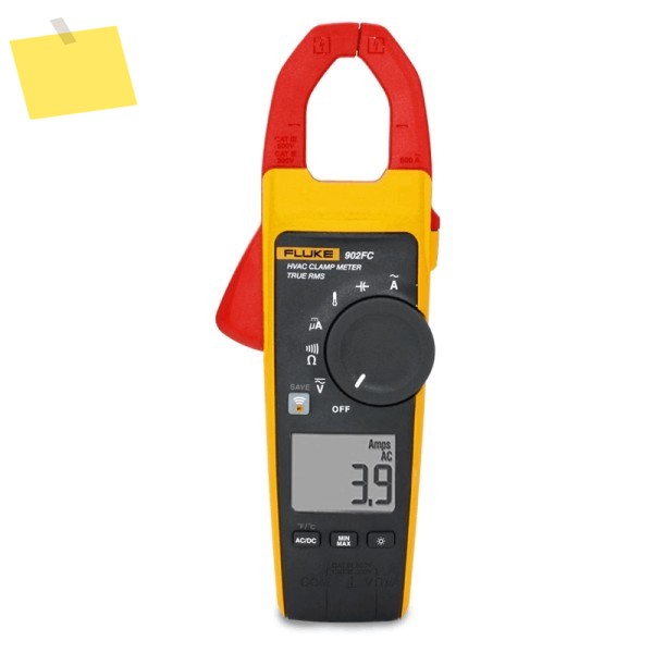 Fluke 902 FC True RMS 디지털 클램프 미터는 불꽃 센서, 60k ohm, 연소 가스 온도 가변 주파수 드라이브 성능을 측정합니다 제품 이미지