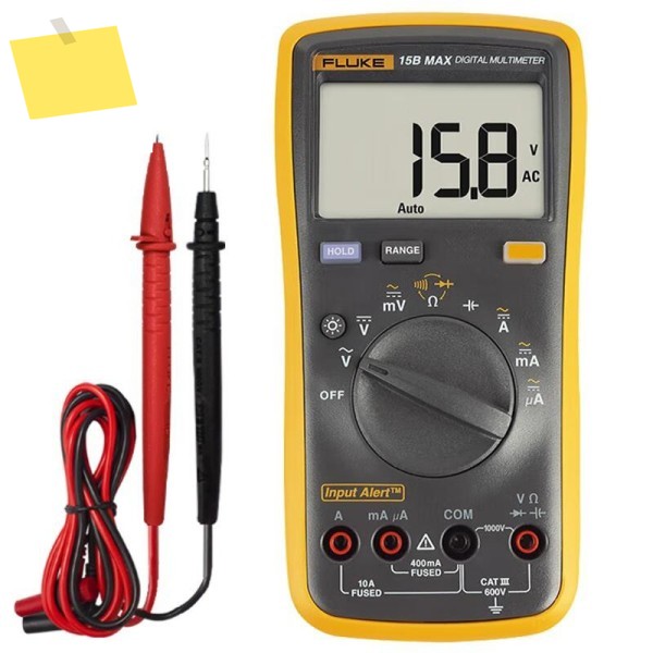 FLUKE 15B MAX 경제적인 다기능 디지털 멀티미터, 고정밀 완전 자동 전기 계량기 제품 이미지